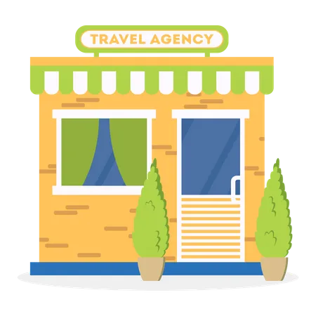 Travel Agency Shop Illustration