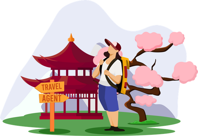 Travel Agent  Illustration