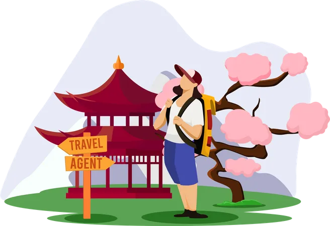 Travel Agent  Illustration