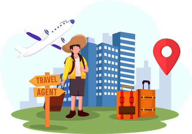 Travel agent  Illustration