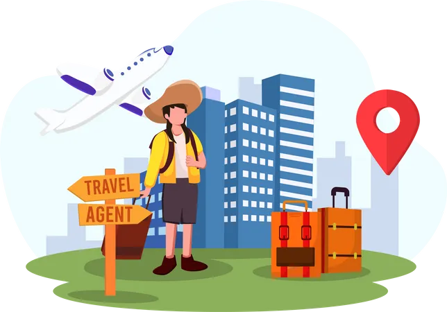 Travel agent  Illustration