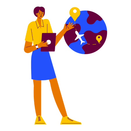 Travel agent  Illustration