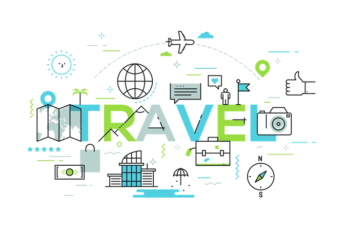 Travel and tourism Illustration