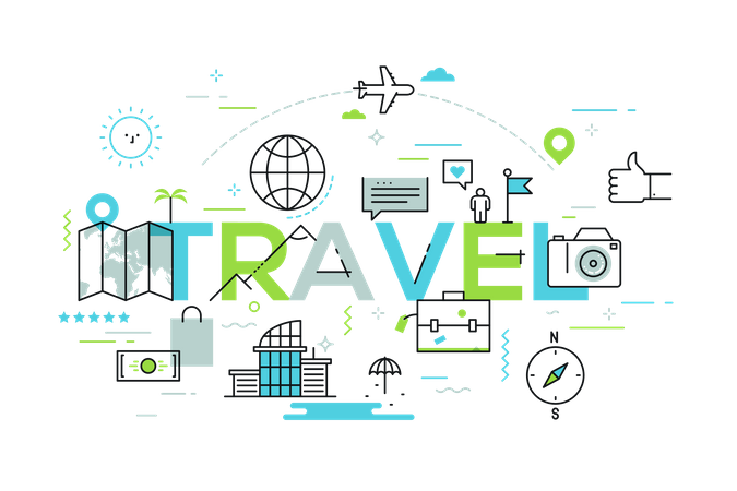 Travel and tourism  Illustration