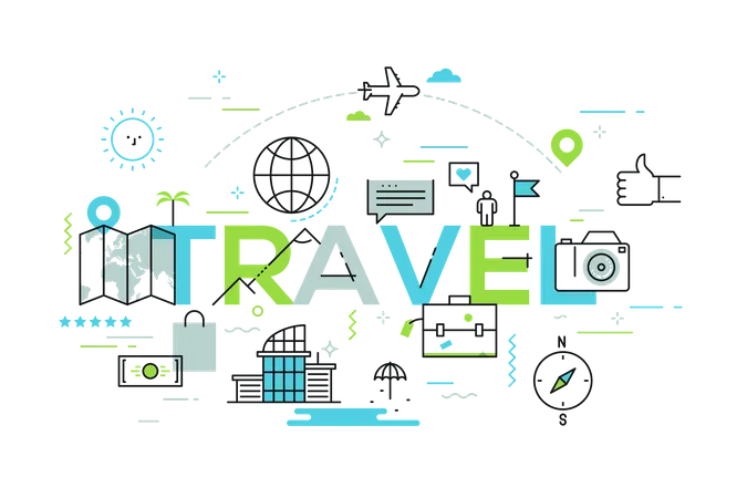 Travel and tourism  Illustration