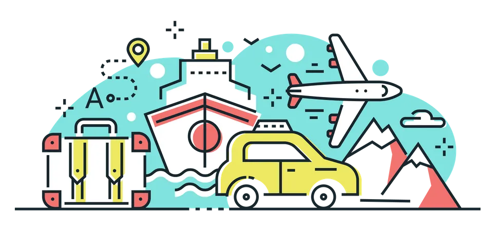 Travel and tourism  Illustration