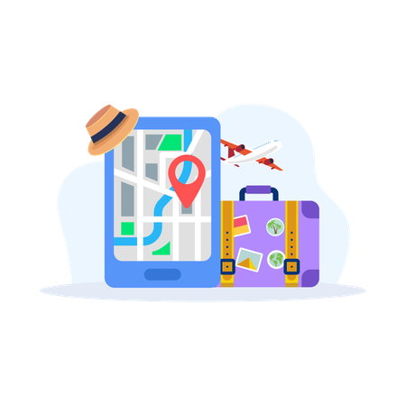 Travel App  Illustration