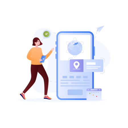 Travel App  Illustration