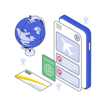 Travel App  Illustration