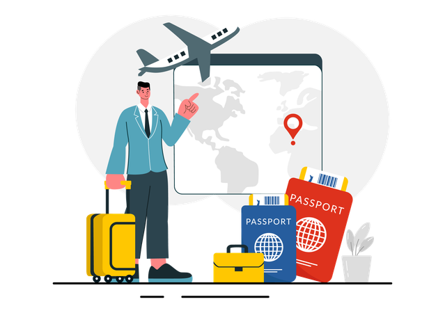 Travel Assistant  Illustration