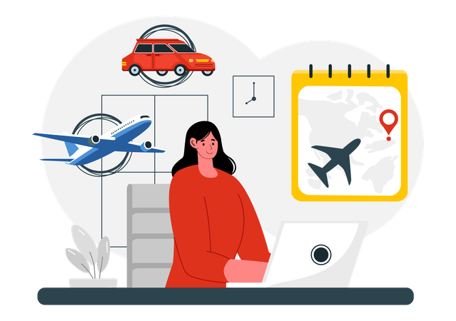 Travel Assistant  Illustration