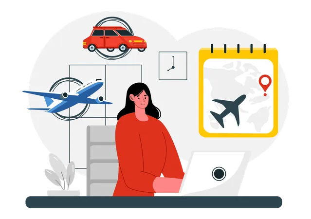 Travel Assistant  Illustration