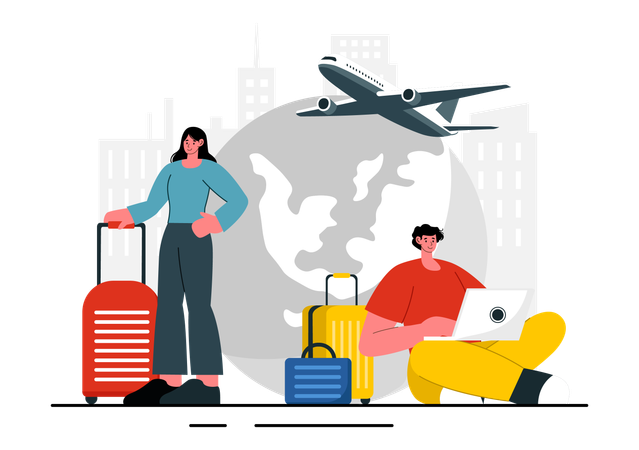 Travel Assistant  Illustration