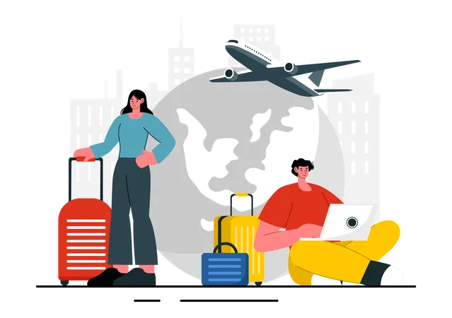 Travel Assistant  Illustration