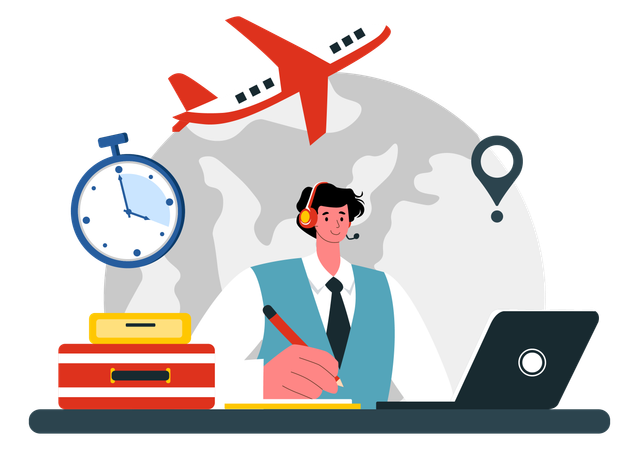 Travel Assistant  Illustration