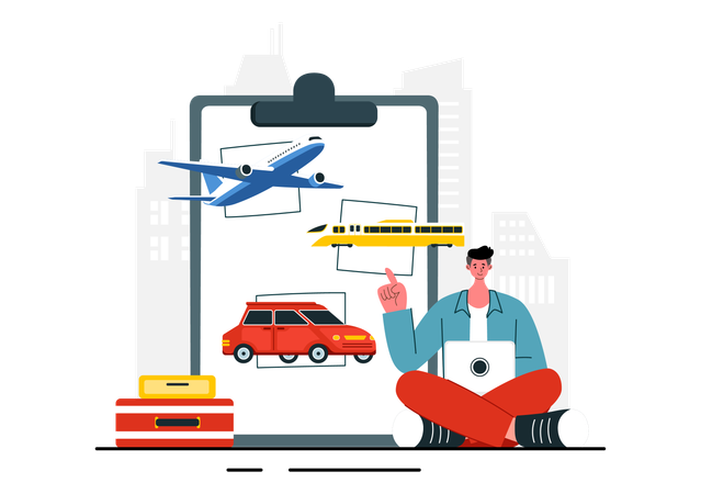 Travel Assistant  Illustration