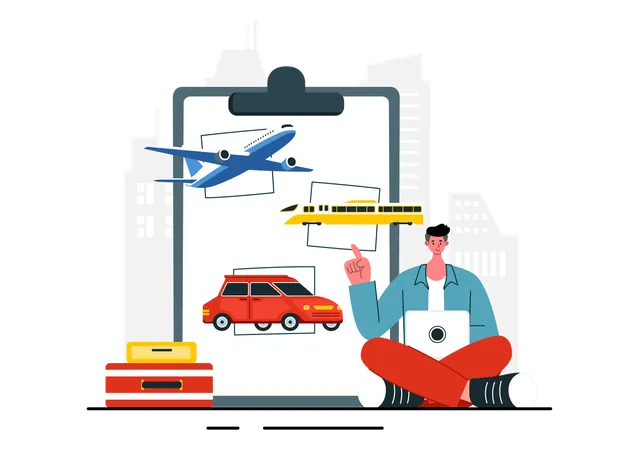 Travel Assistant  Illustration