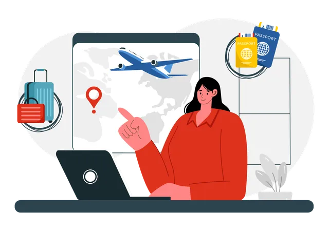 Travel Assistant  Illustration