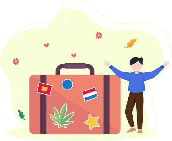 Travel bag  Illustration