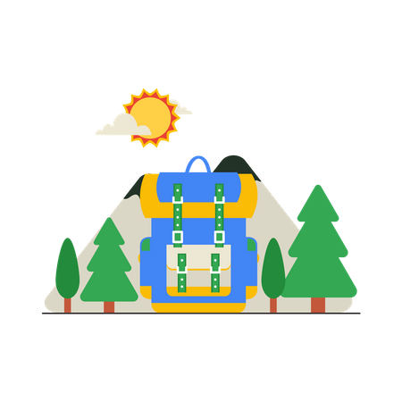 Travel Bag  Illustration