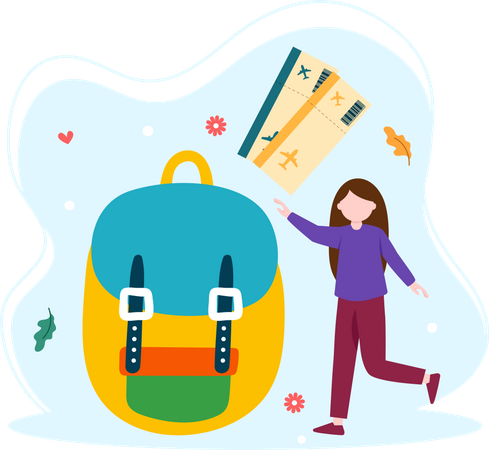 Travel bag  Illustration