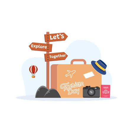 Travel Baggage  Illustration