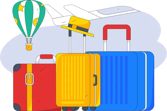 Travel bags  Illustration