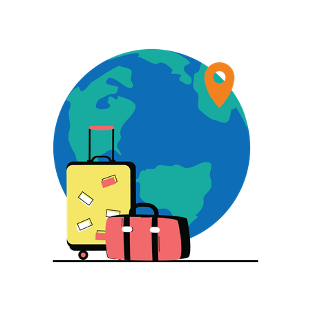 Travel bags  Illustration