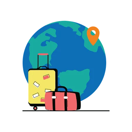 Travel bags  Illustration