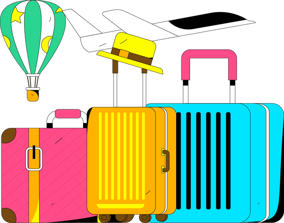 Travel bags  Illustration