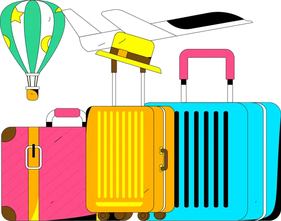 Travel bags  Illustration