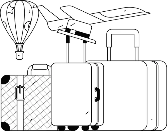 Travel bags  Illustration