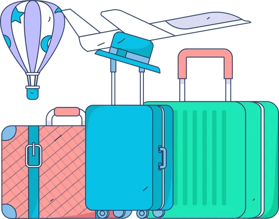 Travel bags  Illustration