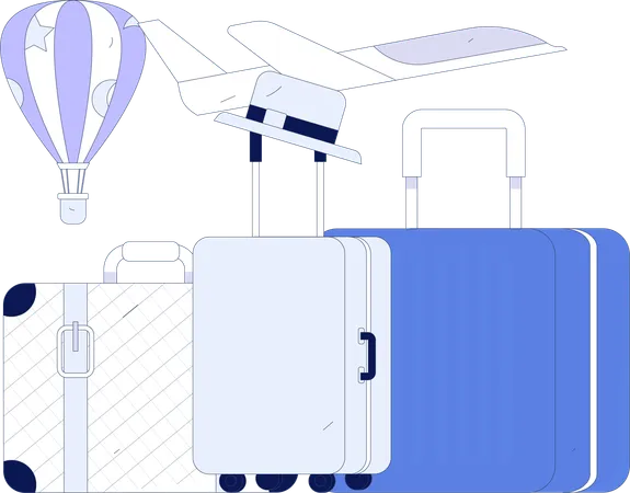 Travel bags  Illustration