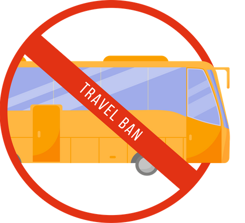 Travel ban Illustration