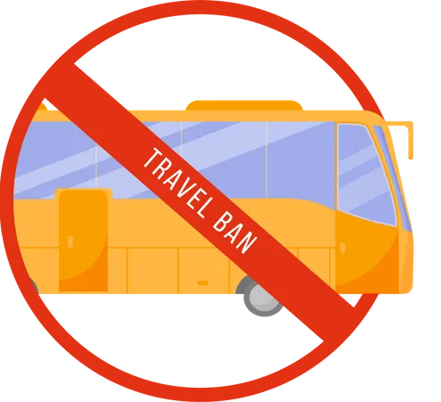 Travel ban Illustration