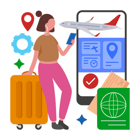 Travel Booking Automation  Illustration