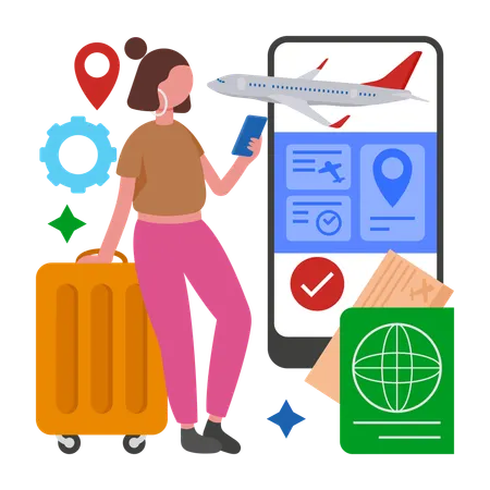 Travel Booking Automation  Illustration