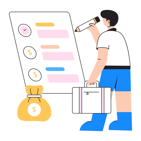 Travel Budget  Illustration