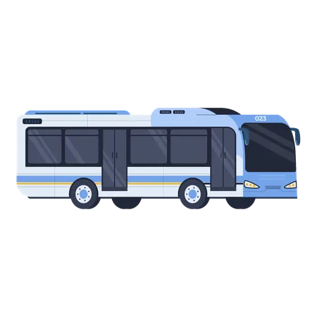 Travel Bus Vector Flat Illustration Illustration