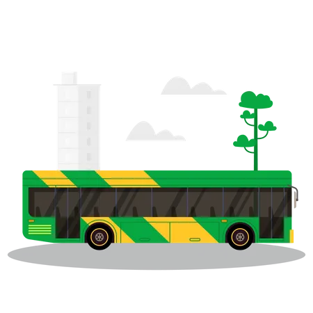 Bus Transport Illustration
