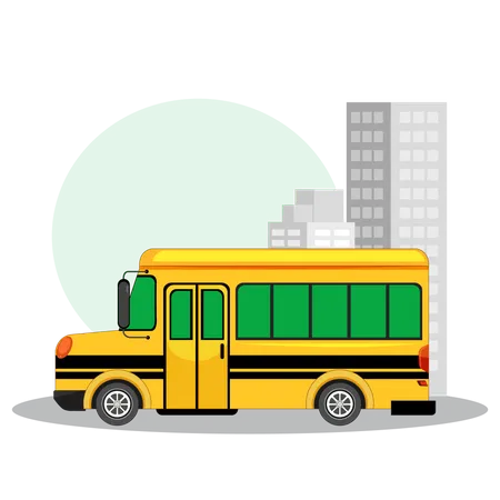Bus Transport Illustration