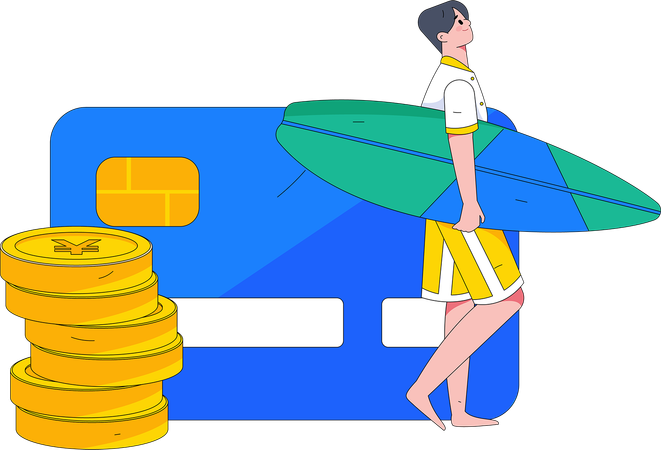 Travel credit card  Illustration