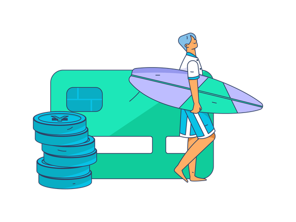 Travel credit card  Illustration