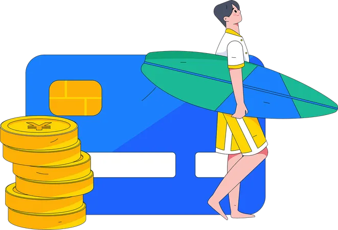 Travel credit card  Illustration