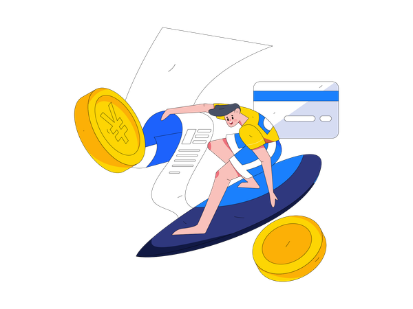 Travel credit card  Illustration