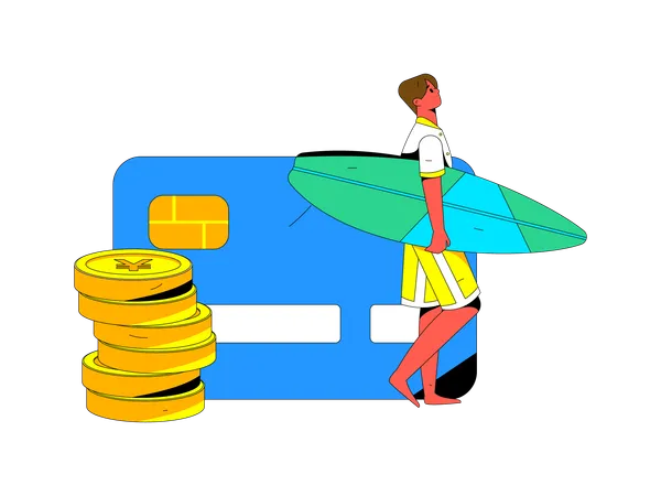 Travel credit card  Illustration