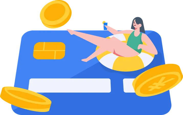 Travel credit card  Illustration