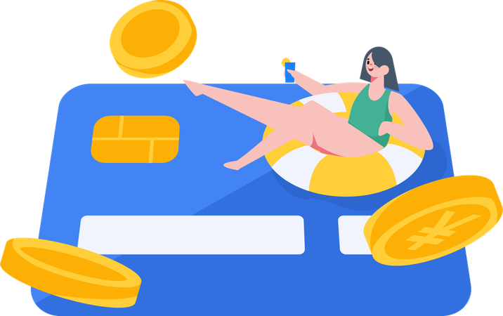 Travel credit card  Illustration
