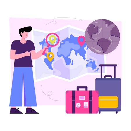 Travel Destination  Illustration